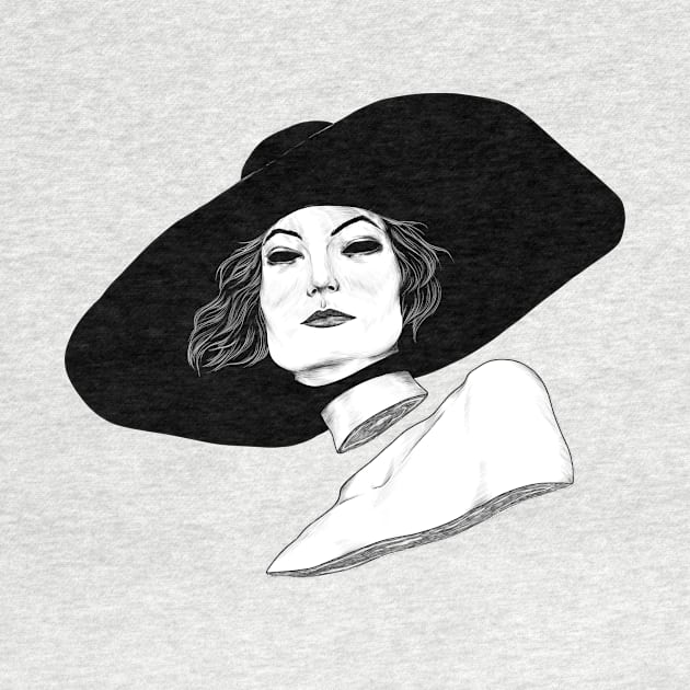 Woman With Hat by jennaemcc